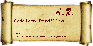 Ardelean Rozália névjegykártya